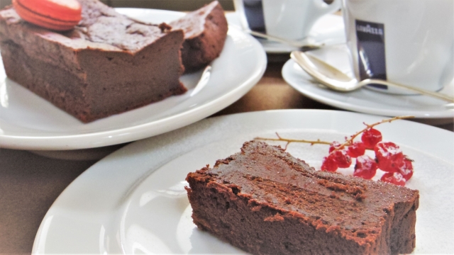 ガトーショコラ　盛り付け例